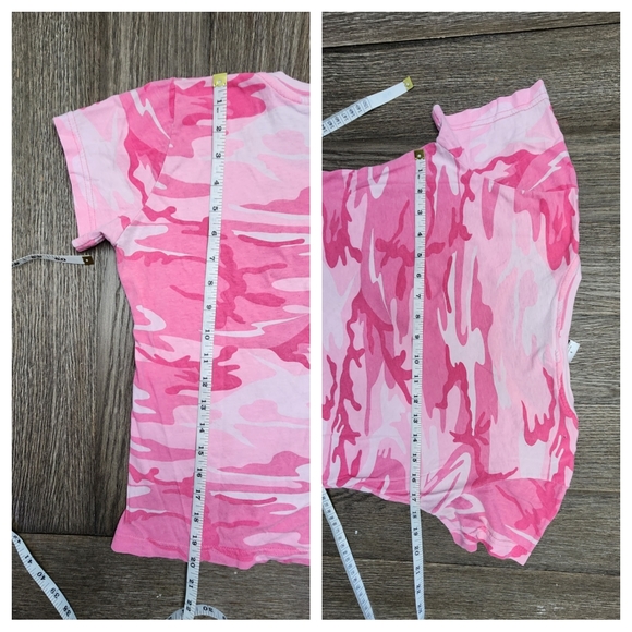 Dust Devils Outlaw Girl Pink Camo T-shirt Ladies Size Small - Picture 2 of 6